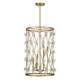 Savoy House - 3-8412-6-322 - Six Light Pendant - Bailey - Warm Brass
