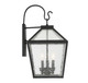 Woodstock Three Light Wall Lantern (5-101-BK)