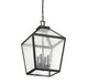 Woodstock Four Light Outdoor Hanging Lantern (5-104-BK)