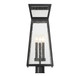 Millford Three Light Outdoor Post Lantern (5-633-BK)