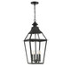 Savoy House - 5-723-153 - Four Light Outdoor Pendant - Jackson - Black w/Gold Highlights