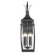 Montpelier Four Light Outdoor Wall Lantern (5-764-BK)