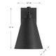 Ryder One Light Outdoor Wall Lantern (5-806-DS-BK)