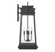 Boone Four Light Outdoor Wall Lantern (5-815-BK)