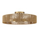 Savoy House - 6-1682-5-320 - Five Light Semi Flush Mount - Ashe - Warm Brass and Rope