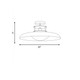 Gavin One Light Semi-Flush Mount (6-1685-1-142)