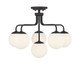 Savoy House - 6-1950-6-89 - Six Light Semi-Flush Mount - Marco - Matte Black