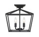 Savoy House - 6-328-4-44 - Four Light Semi-Flush Mount - Townsend - Classic Bronze