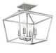 Townsend Four Light Semi-Flush Mount (6-328-4-SN)