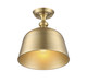 Berg One Light Semi-Flush Mount (6-3750-1-322)