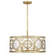 Savoy House - 6-5065-5-322 - Five Light Convertible Semi-Flush /Pendant - Balfour - Warm Brass