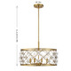 Bailey Four Light Convertible Semi-Flush /Pendant (6-8410-4-322)