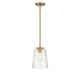 Savoy House - 7-1027-1-322 - One Light Mini-Pendant - Calhoun - Warm Brass