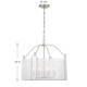 Ashlay Four Light Pendant (7-1693-4-SN)