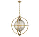 Savoy House - 7-1872-3-322 - Three Light Pendant - Pearl - Warm Brass