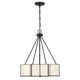Savoy House - 7-5988-3-89 - Three Light Pendant - Reiling - Matte Black