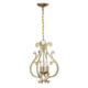 Savoy House - 7-6095-3-127 - Three Light Pendant - Lombard - Noble Brass