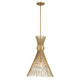 Savoy House - 7-9602-1-171 - One Light Pendant - Longfellow - Burnished Brass