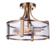 Elliot Three Light Semi Flush Mount (55353-SB)
