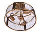 Elliot Three Light Semi Flush Mount (55353-SB)