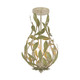 Crystorama - 565-CT_CEILING - Three Light Semi Flush Mount - Broche - Champagne Green Tea