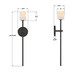Aragon LED Wall Sconce (ARA-10261-MK-ST)