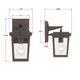 Belmont One Light Outdoor Wall Sconce (BEL-A8061-TZ)