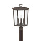 Belmont Three Light Outdoor Post Mount (BEL-A8069-TZ)