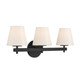 Colton Three Light Bath (COL-203-BK)