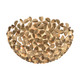 Cora Three Light Flush Mount (COR-7100-SG)