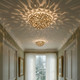 Cora Three Light Flush Mount (COR-7100-SG)