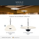 Mikale LED Pendant (52828BKLED)
