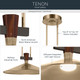 Tenon LED Pendant (52833CPZLED)