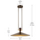 Tenon LED Pendant (52833LBZLED)