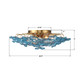 Esme Six Light Semi Flush Mount (ESM-4000-AG-BL)