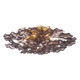 Crystorama - ESM-4000-AG-SM - Six Light Semi Flush Mount - Esme - Aged Brass