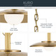 Kurio LED Pendant (52835LBR)
