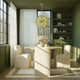 Esme Six Light Chandelier (ESM-4005-AG-GR)
