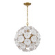 Esme Six Light Chandelier (ESM-4005-AG-WH)