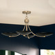 Palmela Four Light Chandelier/Semi Flush (52854CPZBK)