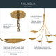 Palmela Six Light Chandelier (52857LBR)