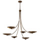 Kichler - 52857LBRLBZ - Six Light Chandelier - Palmela - Lacquered Brass