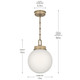 Andorra One Light Pendant (52866CPZ)
