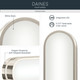 Daines LED Bath Bar (55246PNLED)