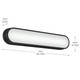 Daines LED Bath Bar (55247BKLED)