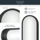 Daines LED Bath Bar (55247BKLED)
