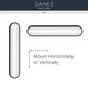 Daines LED Bath Bar (55247BKLED)