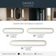 Daines LED Bath Bar (55247PNLED)