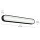 Daines LED Bath Bar (55248BKLED)