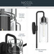 Niccol One Light Wall Sconce (55250BK)